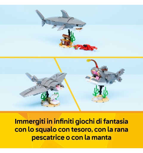 LEGO Creator Feroz Tiburón con Cofre del Tesoro
