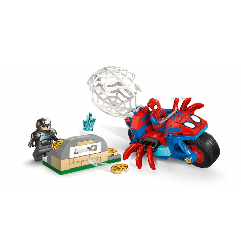 LEGO Marvel Super Heroes Spidey sur sa moto contre Rhino