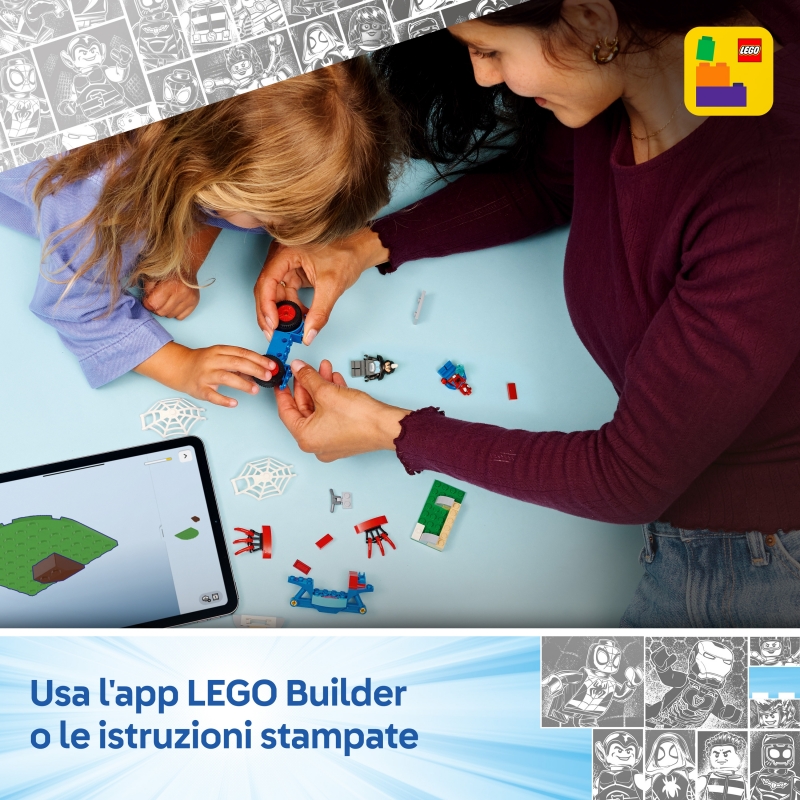 LEGO Marvel Super Heroes Spidey en su Moto vs. Rino