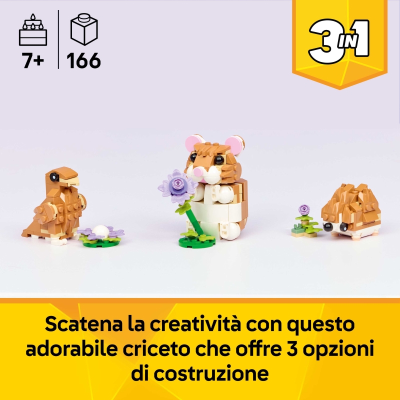 LEGO Creator Simpatico criceto con fiore