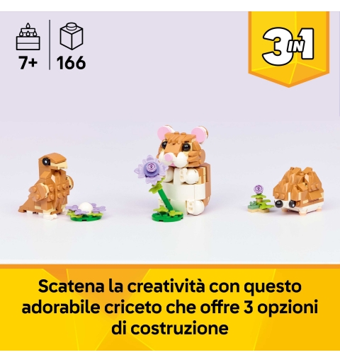 LEGO Creator Lindo Hámster con Flor