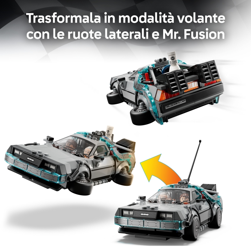 LEGO Speed Champions Macchina del tempo di Ritorno al futuro