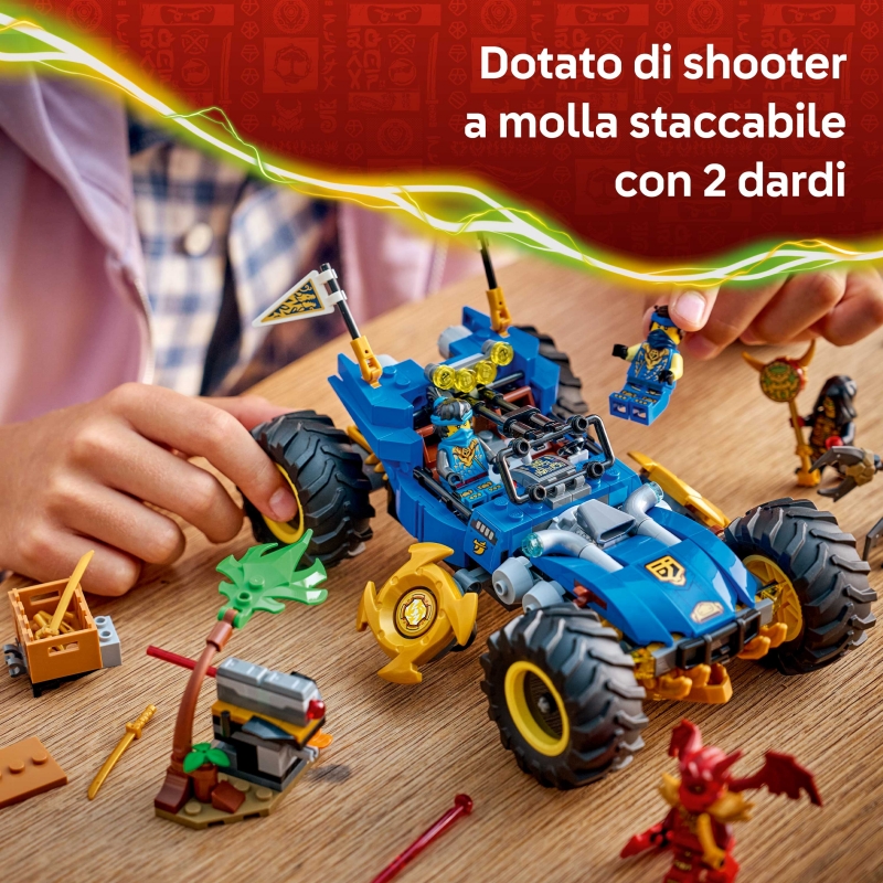 LEGO NINJAGO Coche Transformable de Jay