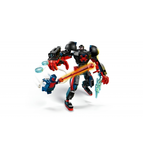 LEGO Miles Morales Mech vs. Spider-Man 2099