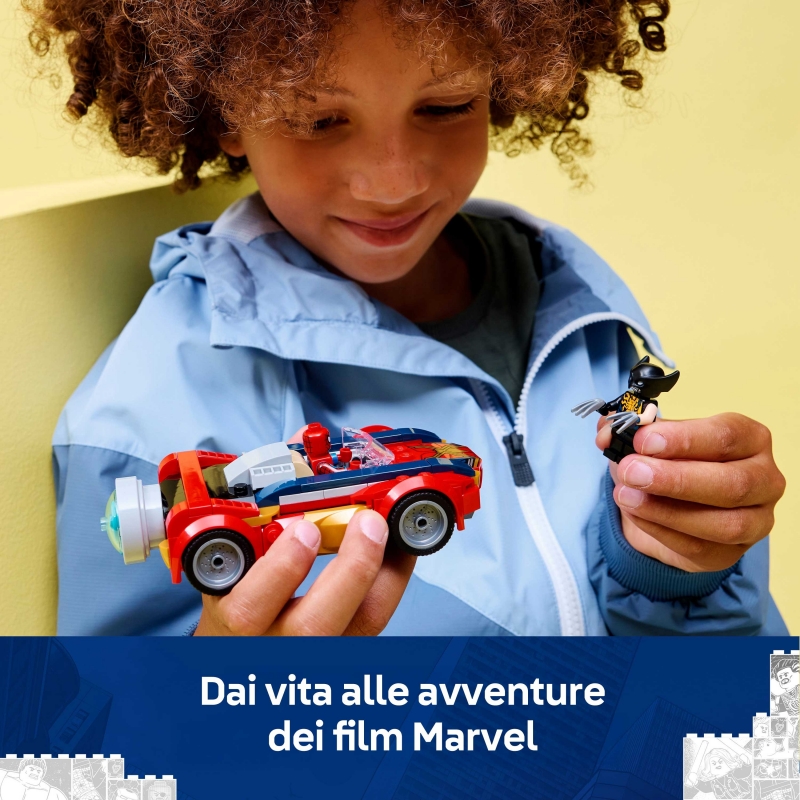 LEGO Coche de Spider-Man vs. Lobezno Venomizado