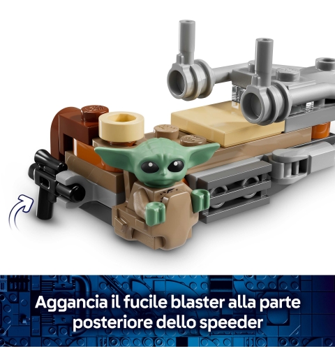 LEGO Star Wars Le speeder bike du Mandalorien et Grogu