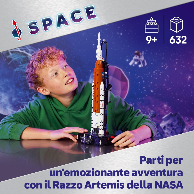 LEGO Technic Cohete del Sistema de Lanzamiento Espacial NASA Artemis