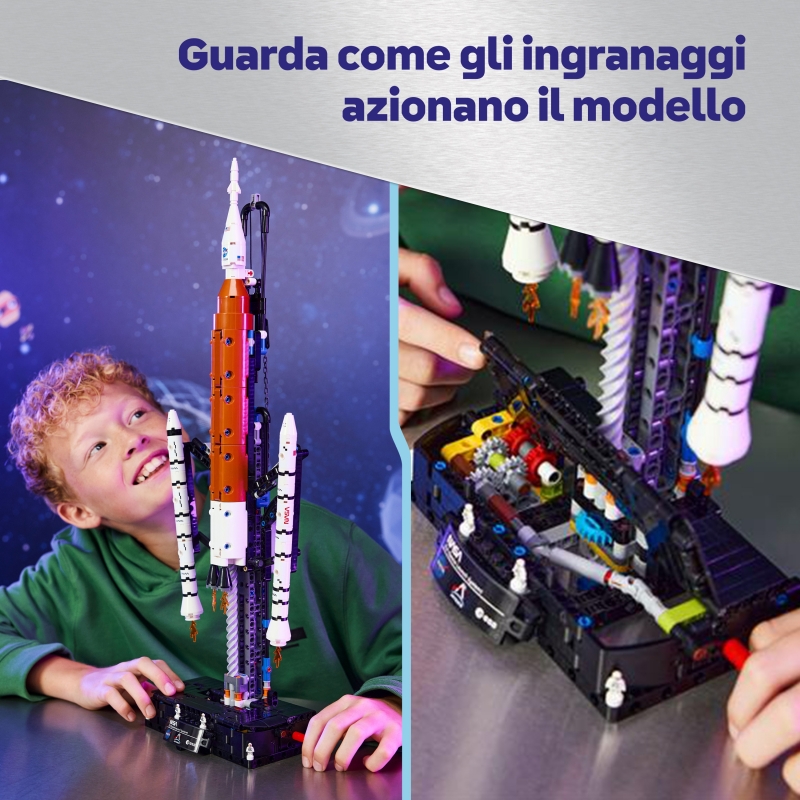 LEGO Technic Sistema di lancio spaziale razzo NASA Artemis