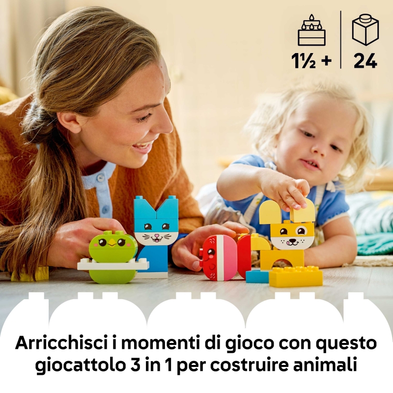 LEGO DUPLO Les jolis animaux créatifs 3-en-1