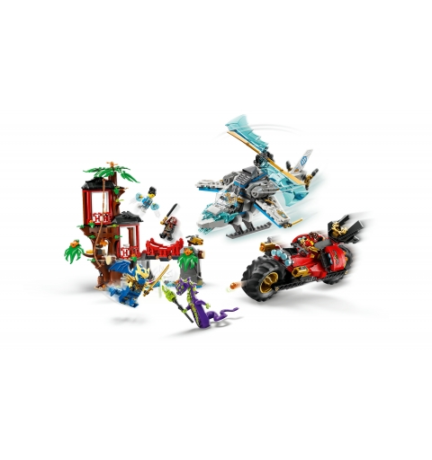 LEGO NINJAGO Showdown am Baumhaus mit dem Ninja-Bike