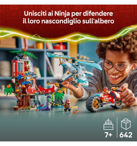 LEGO NINJAGO Battaglia alla casa sull’albero con veicolo Ninja