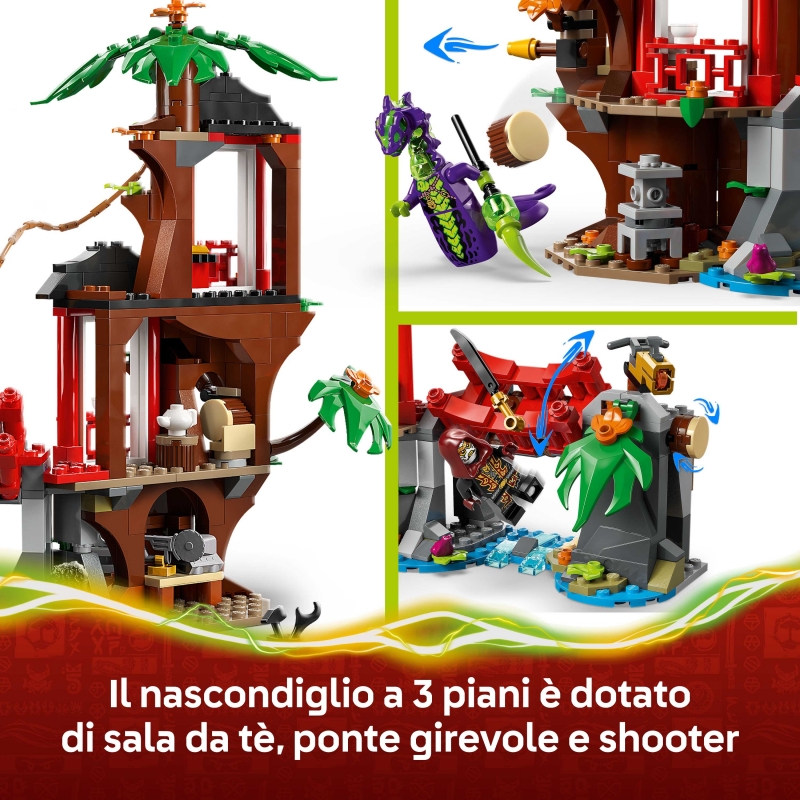 LEGO NINJAGO Showdown am Baumhaus mit dem Ninja-Bike