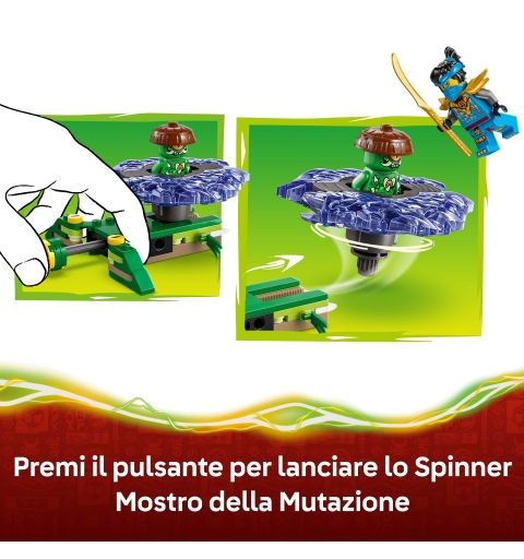 LEGO NINJAGO Nya vs. Spinner del Monstruo Mutante