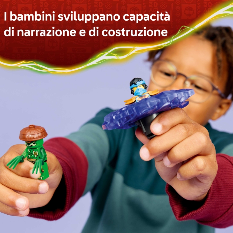 LEGO NINJAGO Nya vs. Spinner del Monstruo Mutante