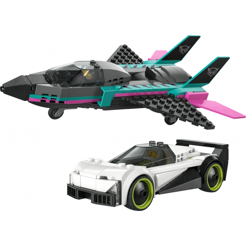 LEGO City Le jet contre la voiture
