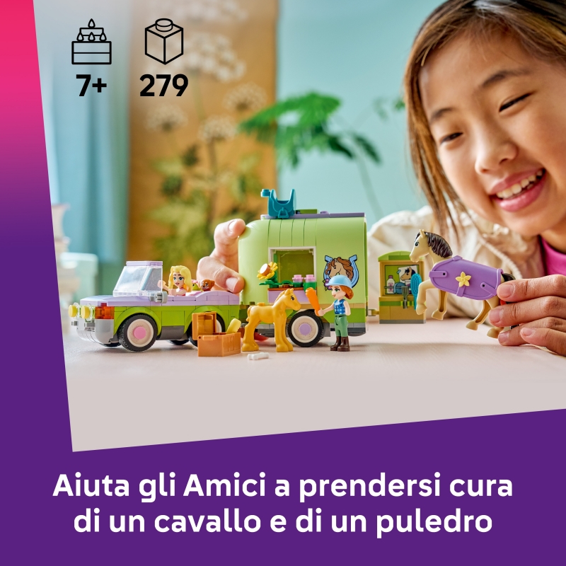 LEGO Friends Remolque para Caballo y Potrillo