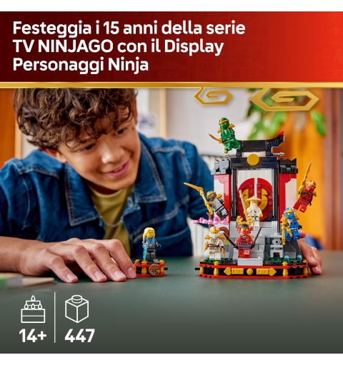 LEGO NINJAGO Display personaggi Ninja – 15° anniversario