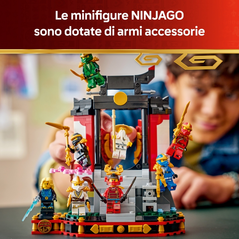 LEGO NINJAGO Display personaggi Ninja – 15° anniversario