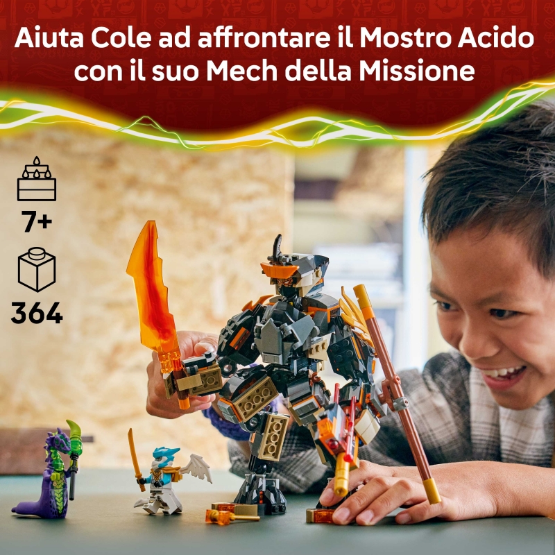 LEGO NINJAGO La mission du robot Cole et du dragon Zane