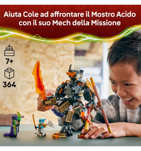LEGO NINJAGO La mission du robot Cole et du dragon Zane