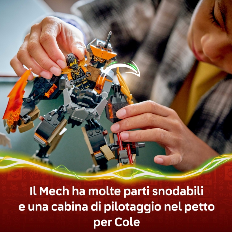 LEGO NINJAGO Mech della missione di Cole e drago Zane
