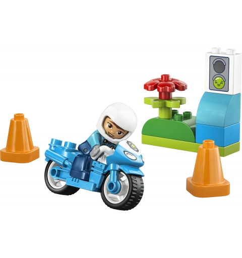 LEGO DUPLO Blue Police Motorcycle