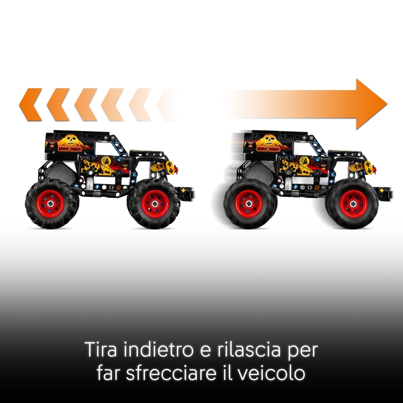 LEGO Technic Monster Jam™ Grave Digger™ Fuego y Hielo