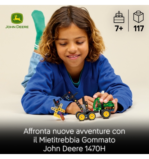 LEGO Technic Cosechadora con Ruedas John Deere 1470H