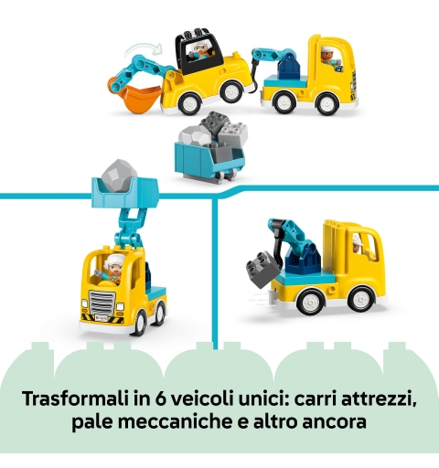 LEGO DUPLO Les véhicules de chantier 3-en-1