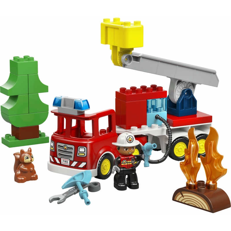 LEGO DUPLO Löschauto mit Schlauch und Feuerwehrmann