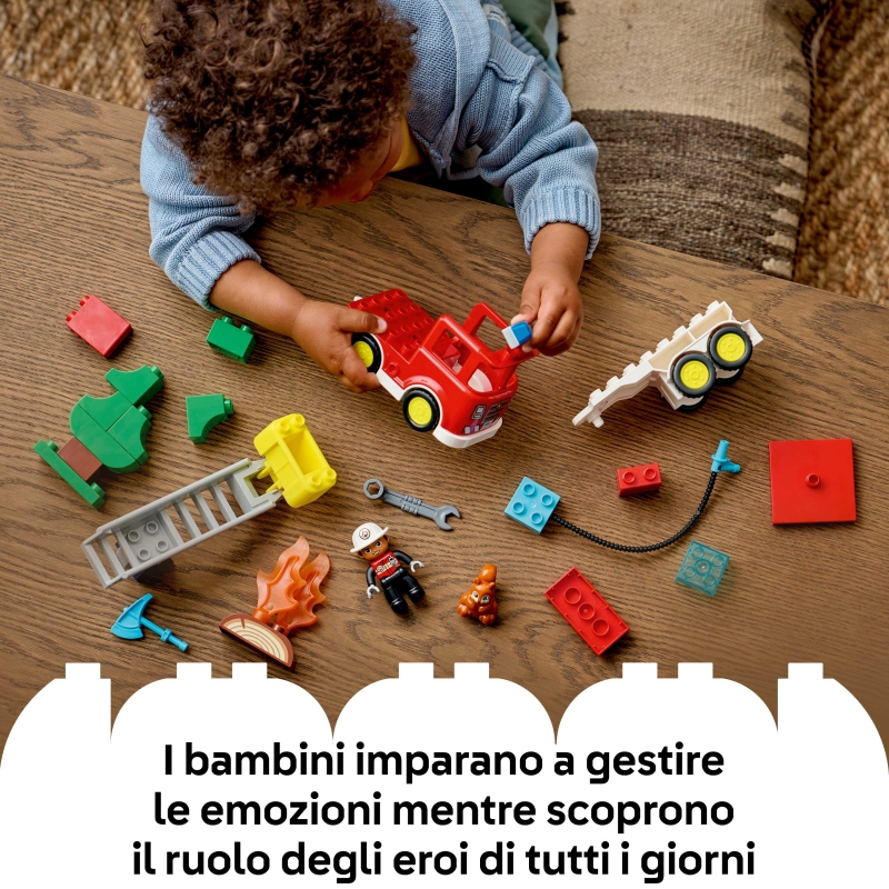 LEGO DUPLO Löschauto mit Schlauch und Feuerwehrmann