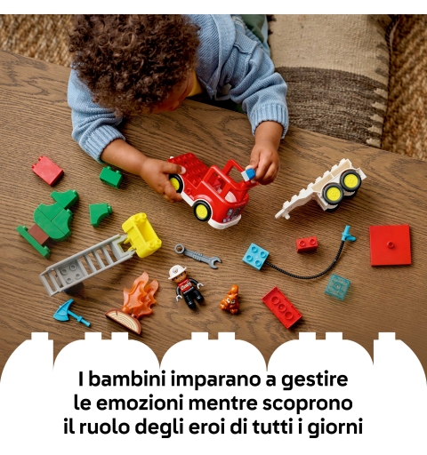 LEGO DUPLO Löschauto mit Schlauch und Feuerwehrmann