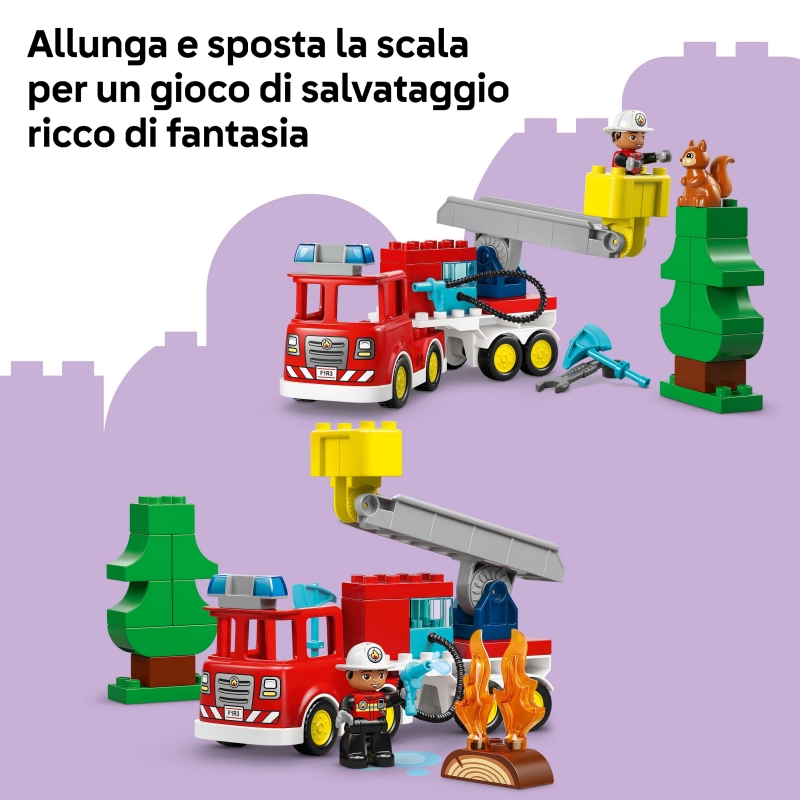 LEGO DUPLO Autopompa con manichetta e pompiere