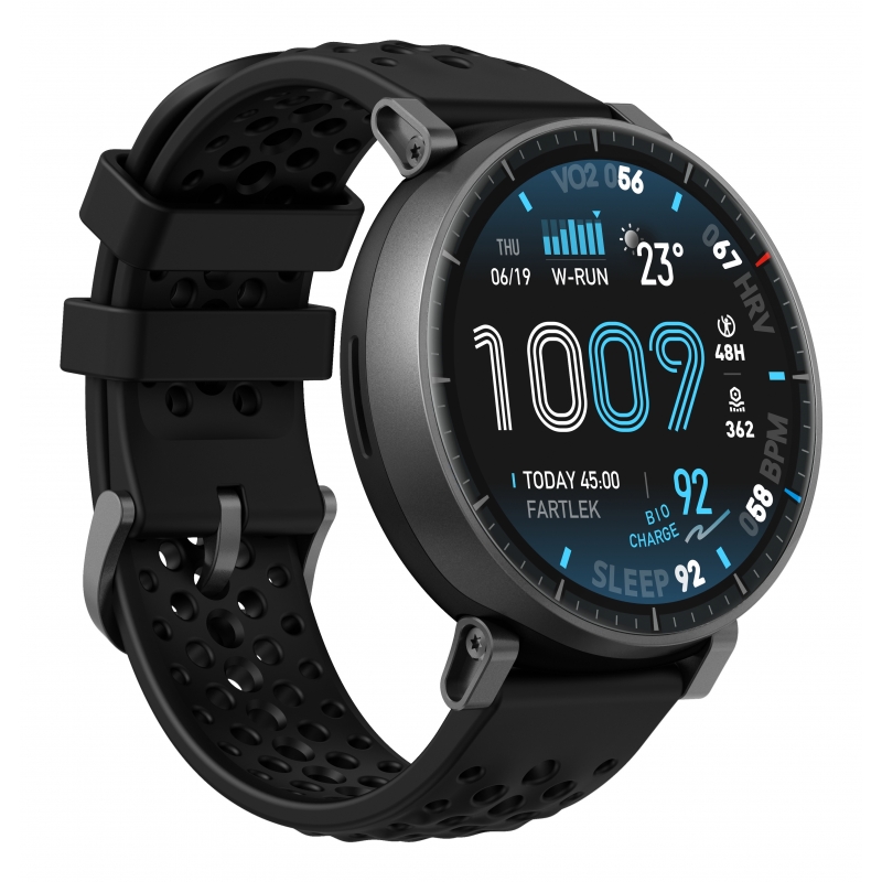 Amazfit Active Max 3,81 cm (1.5") AMOLED Numérique 480 x 480 pixels Écran tactile Noir