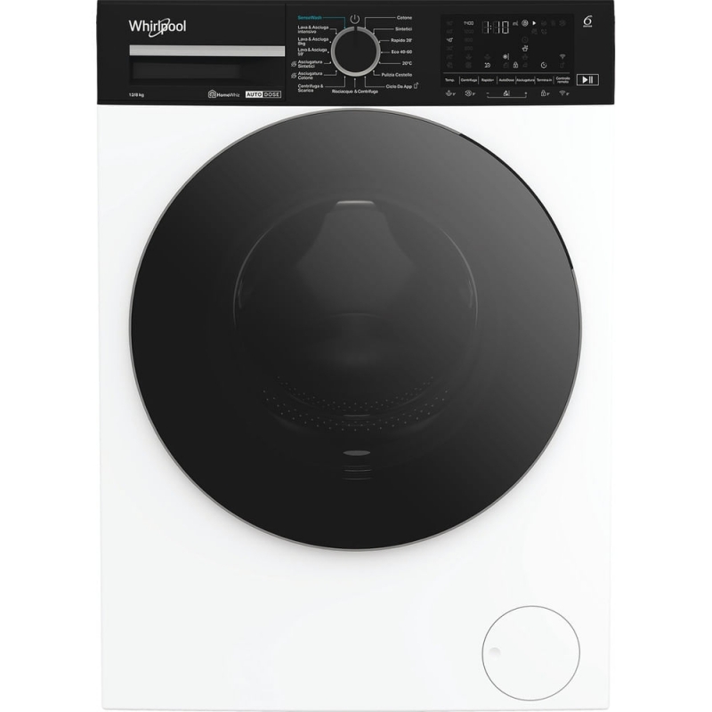 Whirlpool WPD 2836W ADS IT lavadora-secadora Independiente Carga frontal Blanco