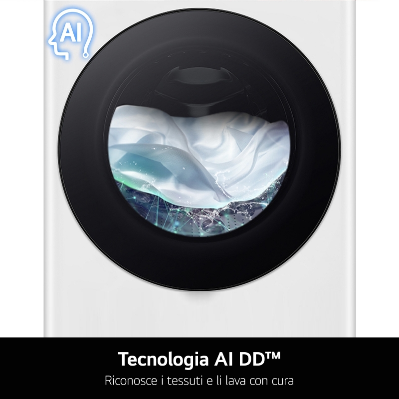 LG F4R7010TSWG lavadora Carga frontal 10 kg 1400 RPM Blanco