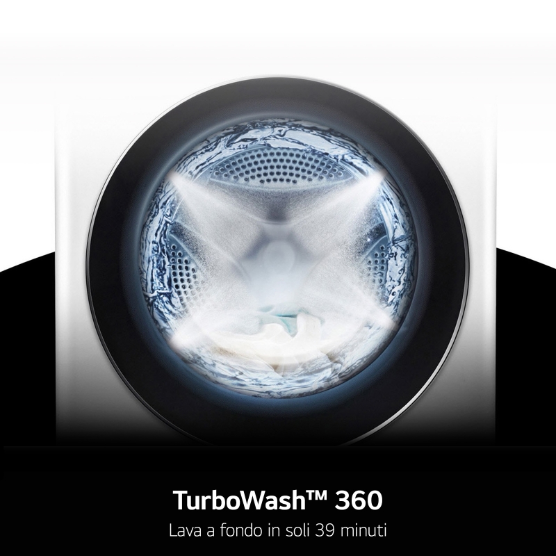 LG F4R7010TSWG lavadora Carga frontal 10 kg 1400 RPM Blanco