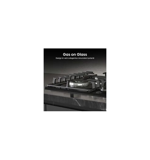 Hisense GG663BHF piano cottura Nero Da incasso 60 cm Gas 4 Fornello(i)