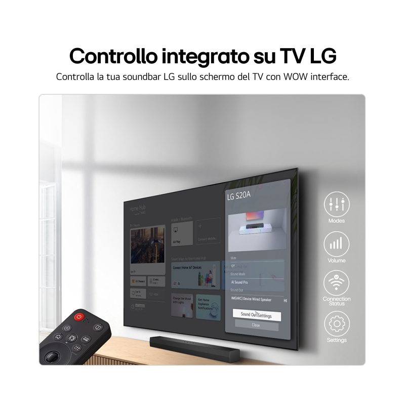 LG S20A Negro 2.0 canales 50 W