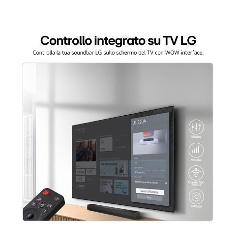 LG S20A Noir 2.0 canaux 50 W