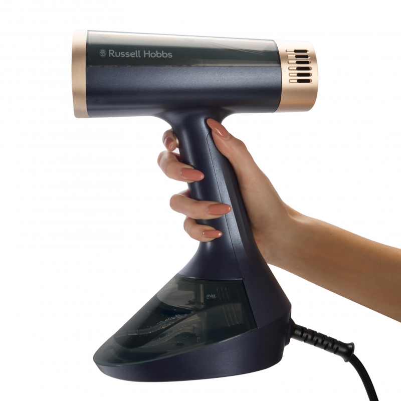 Russell Hobbs 28550-56 Kleidungsdampfglätter Tragbare Dampfbürste 0,2 l 1400 W Blau, Gold