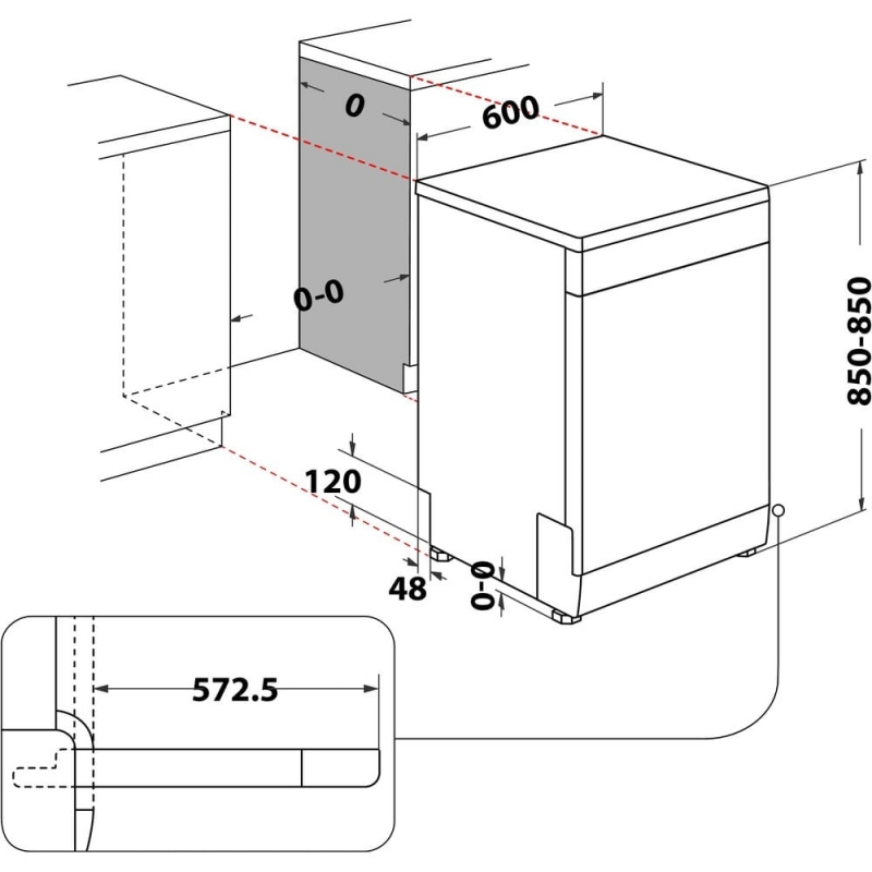Hotpoint HA2FFC14BX Freestanding 14 place settings