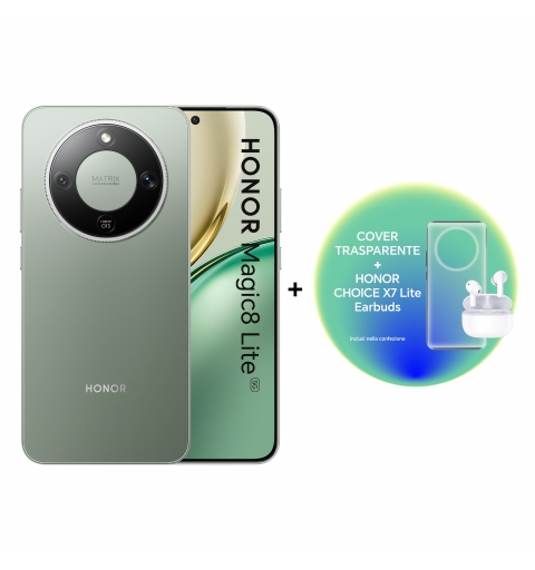 Honor Magic8 Lite 5G 17,2 cm (6.79") MagicOS 9.0 USB Typ-C 8 GB 256 GB 7500 mAh Grün