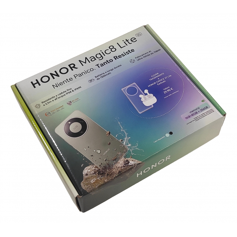 Honor Magic8 Lite 5G 17,2 cm (6.79") MagicOS 9.0 USB tipo-C 8 GB 256 GB 7500 mAh Verde