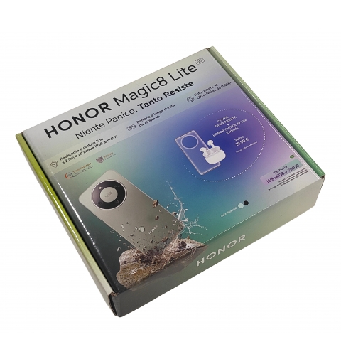 Honor Magic8 Lite 5G 17,2 cm (6.79") MagicOS 9.0 USB Type-C 8 Go 256 Go 7500 mAh Vert