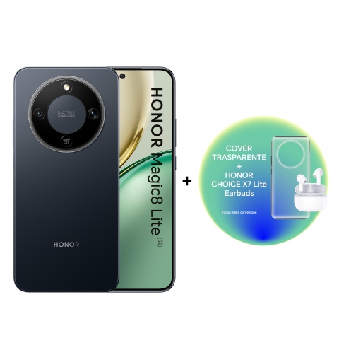 Honor Magic8 Lite 5G 17,2 cm (6.79") MagicOS 9.0 USB Typ-C 8 GB 256 GB 7500 mAh Schwarz