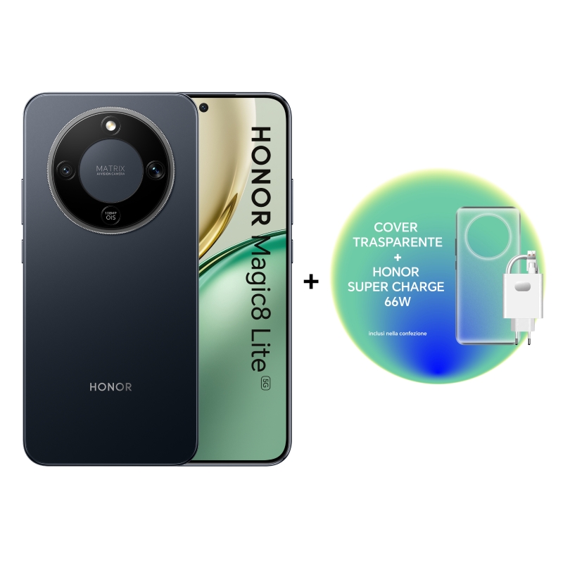 Honor Magic8 Lite 5G 17,2 cm (6.79") MagicOS 9.0 USB Type-C 8 Go 512 Go 7500 mAh Noir