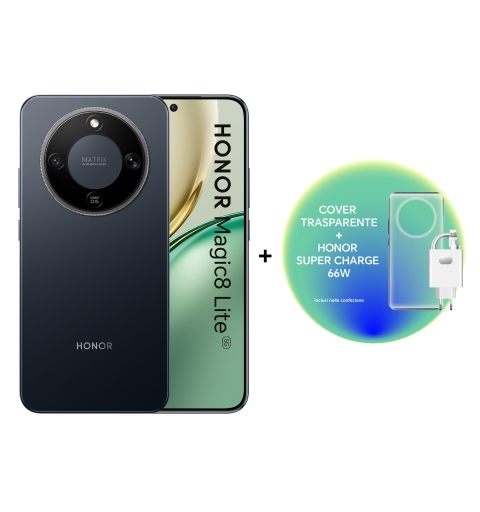 Honor Magic8 Lite 5G 17,2 cm (6.79") MagicOS 9.0 USB Type-C 8 Go 512 Go 7500 mAh Noir