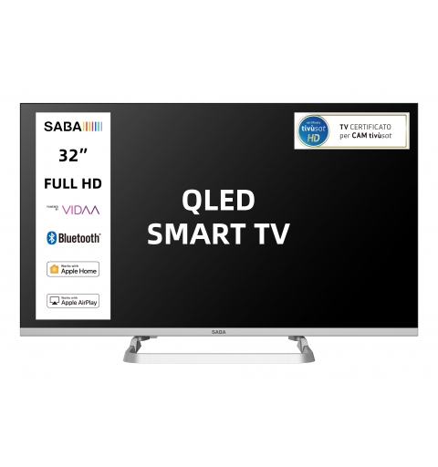 SABA SA32SM10VDA Televisor 81,3 cm (32") HD Smart TV Wifi Gris 200 cd m²