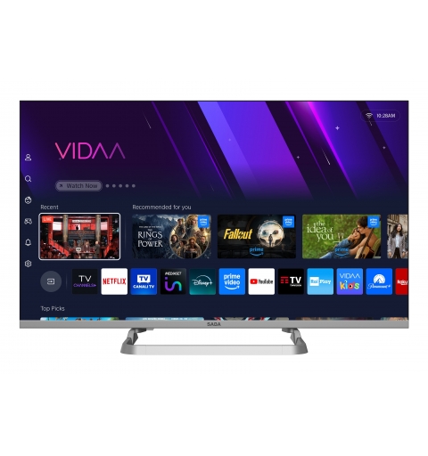 SABA SA32SM10VDA TV 81.3 cm (32") HD Smart TV Wi-Fi Grey 200 cd m²